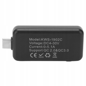 Измеритель тока USB C Тестер мощности USB C