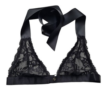 V8478 LOVEHONEY czarny koronkowy biustonosz r S/M