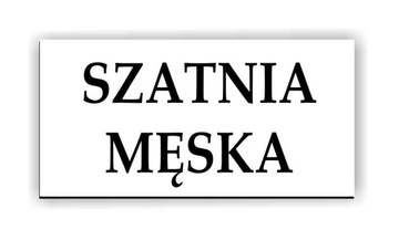 TABLICZKA na drzwi SZATNIA toaleta WC 8x6 cm 2 szt