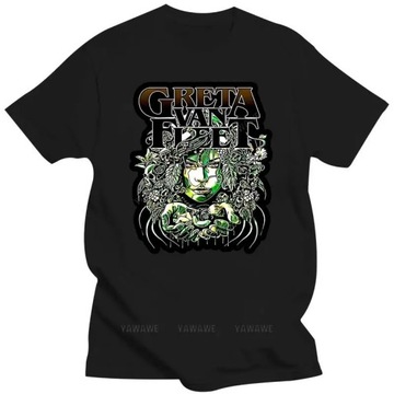 New arrived tshirts Men'S Greta Van Fleet Black Ts