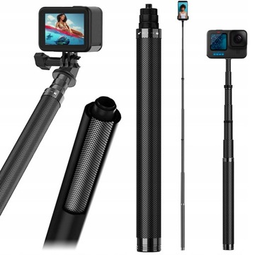 Uchwyt do Nurkowania GoPro Monopod Karbonowy Telesin 116cm do GoPro DJI SJ