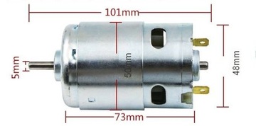 Щеточный двигатель, 24 В постоянного тока, класс 895, ось 5 мм.