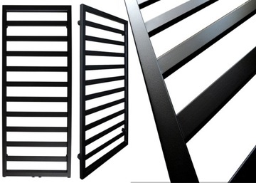 GRZEJNIK ŁAZIENKOWY deko SPIRO 1240x530 CZARNY
