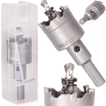 OTWORNICA WIDIOWA KORONKA DO METALU DREWNA 30 MM