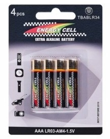 BATERIE ALKAICZNE ENERGY CELL LR-03/ AAA (4 SZTUKI)