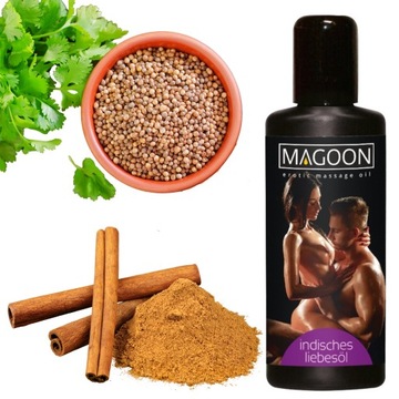 OLEJEK DO MASAŻU INDIAN LOVE 50ML MAGOOON ZMYSŁOWA KOLENDRA CYNAMON LIBIDO
