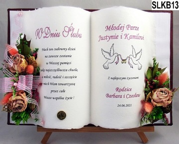 Prezent ślubny,życzenia,Pamiątka ślubu,kartki CUDO