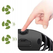 Вентилятор для зарядки Mini USB с зажимом