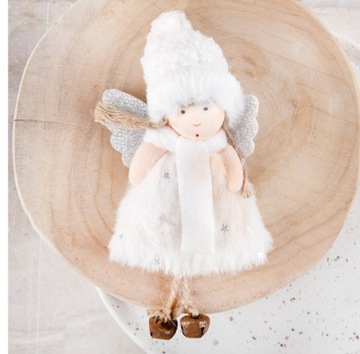 СУВЕНИР СВЯТОГО КРЕЩЕНИЯ для девочки Ангелочек в деревянной шкатулке БОХО