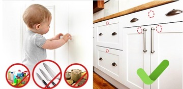 ЭФФЕКТИВНАЯ ЗАЩИТА ЯЩИКОВ МЕБЕЛЬНЫЙ ШКАФ ЗАМОК ДЛЯ ДЕТЕЙ