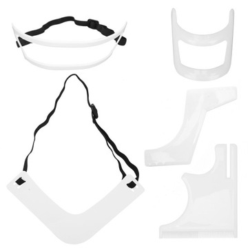 Набор трафаретов для бороды, 5 шт., линия роста волос