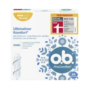 O.b. ProComfort Normal Tampony 64 sztuki
