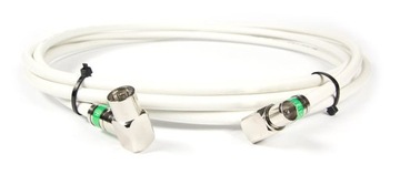Kabel antenowy z złączami kątowymi wtyk-gniazdo 3m