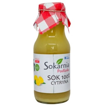 SOK Z CYTRYNY 250ml 100% Pyszny Orzeźwiający Dobry Dla Zdrowia Super Smak