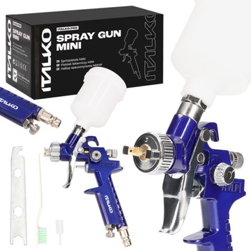 PISTOLET LAKIERNICZY MINI HVLP DO ZAPRAWEK DYSZA 0,8mm ITALKO