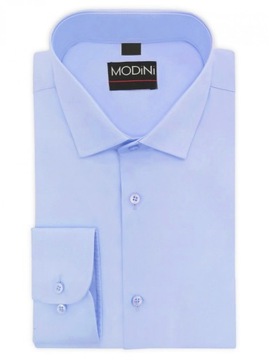 Błękitna/niebieska gładka koszula męska Y72 188-194 / 43-Slim