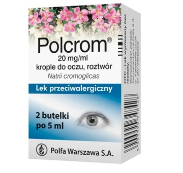 Polcrom krople do oczu na allergię 2x 5ml