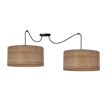 LEGNO P LAMPA WISZĄCA CZARNY 30 2X40W E27 ABAŻUR O