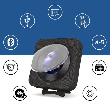 ПОРТАТИВНЫЙ CD-ПЛЕЕР BLUETOOTH 5.1 ДИНАМИК РАДИО + ПУЛЬТ ДУ
