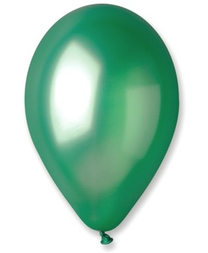 Duże Balony Zielone Metaliczne Urodziny 10 szt