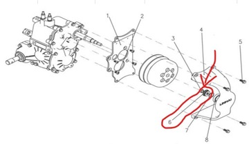 ДАВЛЕНИЕ ПОДШИПНИКА ВТУЛКА СЦЕПЛЕНИЕ РАССТОЯНИЕ Quad ATV Linhai Hytrack 300/310S