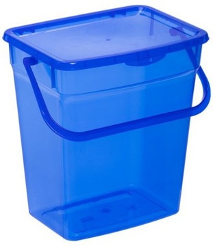 Pojemnik na proszek 6l, Plast Team nieb./transp.