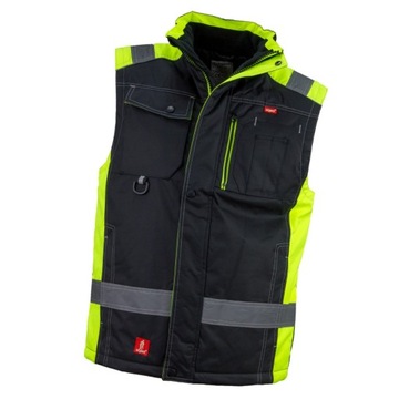 BEZRĘKAWNIK roboczy ODBLASKOWY OCIEPLANY KAMIZELKA r. 2XL