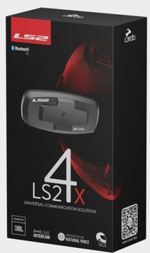 ИНТЕРКОМ LS2 4X By Cardo МОТОЦИКЛЬНЫЙ ШЛЕМ LS2 FF901 ADVANT X 1200 метров