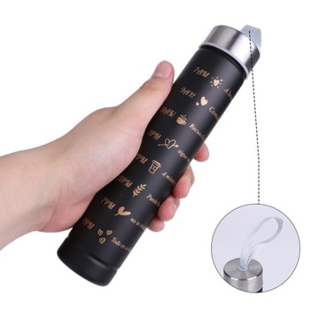 TRAVEL БУТЫЛКА СПОРТИВНАЯ БУТЫЛКА ДЛЯ ВОДЫ С МОТИВАЦИОННЫМ МЕРНЫМ НАБОРОМ ИЗ 3 ШТ.