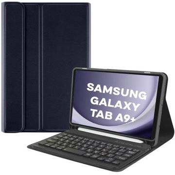 ЧЕХОЛ-КЛАВИАТУРА ДЛЯ SAMSUNG GALAXY TAB A9+ SM-X210 SM-X215 SM-X216 ТЕМНО-СИНИЙ