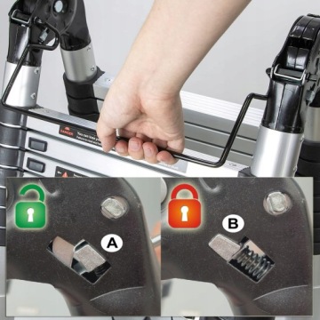 Складная алюминиевая лестница 2в1 + шарнирная DIY 2х2,1м/2х2,9м150кг