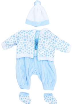 UBRANKA DLA LALEK 45 CM BOBAS BABY ŚPIOSZKI ZESTAW CIUSZKI BORN KOMPLET