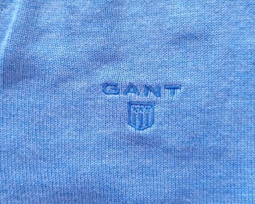 GANT 83072 V-NECK PREMIUM COTTON MĘSKI BAWEŁNIANY SWETER S