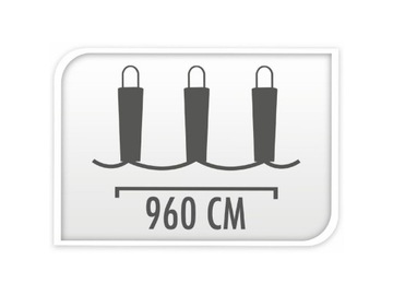 ГИРЛАНД Новогодние гирлянды на проводе 960 теплый белый microLED - 9,6 м