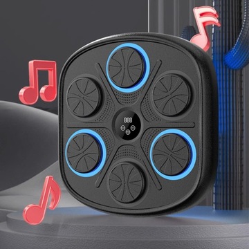 TRENAŻER BOKSERSKI DO MONTAŻU ŚCIANIE MUZYKA GŁOŚNIK WOREK + REKAWICE