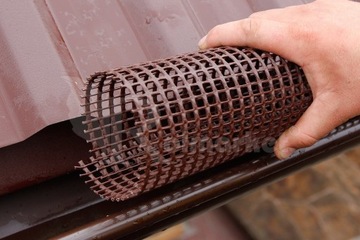 ПРОЧНАЯ ЗАЩИТНАЯ СЕТКА ДЛЯ ЖЕЛОБОВ ОТ ЗАГРЯЗНЕНИЙ 2mb КОРИЧНЕВАЯ 10шт