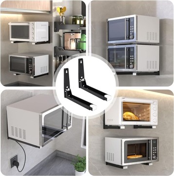 1 PARA UCHWYTÓW MIKROFALOWYCH, UCHWYTY MIKROFALOWE ZE STALI NIERDZEWNEJ