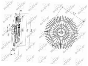 SPOJKA VENTILÁTOR OPEL FRONTERA A 2.4 92-98
