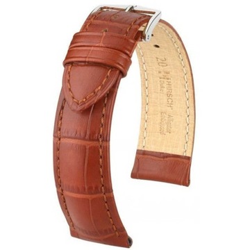 Jasnobrązowy pasek skórzany 18 mm HIRSCH Duke
