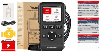 KINGBOLEN YA200 OBD2/EOBD ДИАГНОСТИЧЕСКИЙ СКАНЕР ДИАГНОСТИЧЕСКОЕ УСТРОЙСТВО