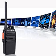Retevis RT24 Walkie Talkie, Профессиональная рация с наушниками, PMR