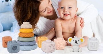 МЯГКИЕ РЕЗИНОВЫЕ БЛОКИ СЕНСОРНАЯ БАШНЯ ОБРАЗОВАТЕЛЬНАЯ ПИРАМИДА МИШКИ ТИДИ