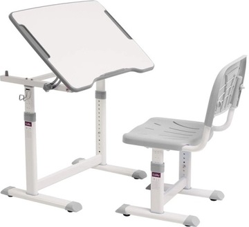 Cubby Olea Grey regulowany zestaw biurko+krzesełko