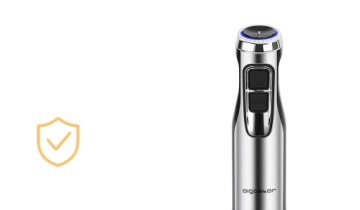 Мощный ручной блендер Aigostar 1000 Вт, миксер, лопасти-венчики измельчают лед