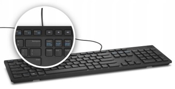 НОВАЯ ПРОВОДНАЯ КЛАВИАТУРА DELL KB216 QWERTY (США)