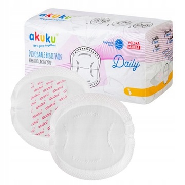 Akuku CHŁONNE Wkładki Laktacyjne ŻELUJĄCE Daily 60 sztuk