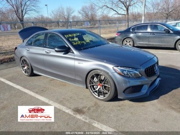 Mercedes Klasa C W205 2017 Mercedes-Benz Klasa C 2017 3.0L V6 Biturbo AMG C 43 4MATIC 3.0 Benzyna