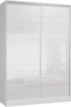 Szafa przesuwna 2D 150 x 250 BIAŁA LACOBEL BIAŁY
