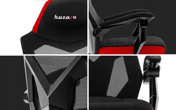 Игровое кресло, подставка для ног, регулируемая спинка, Huzaro Combat 3.0 Red