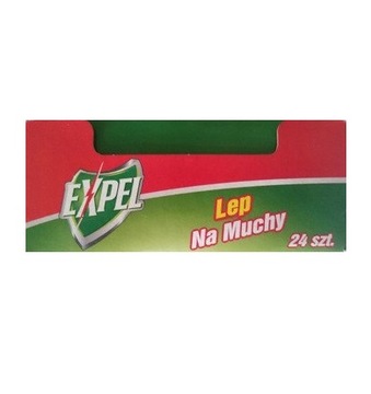 PUŁAPKA LEPOWA NA MUCHY EXPEL 24szt rolki